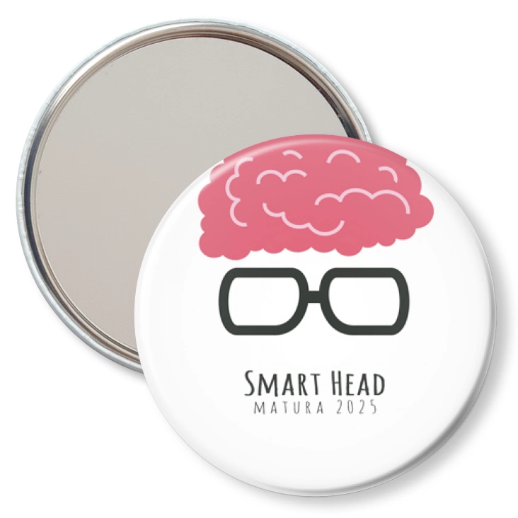 przypinka lusterko Matura smart head