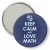 Przypinka lusterko Matura Keep Calm and Love Math