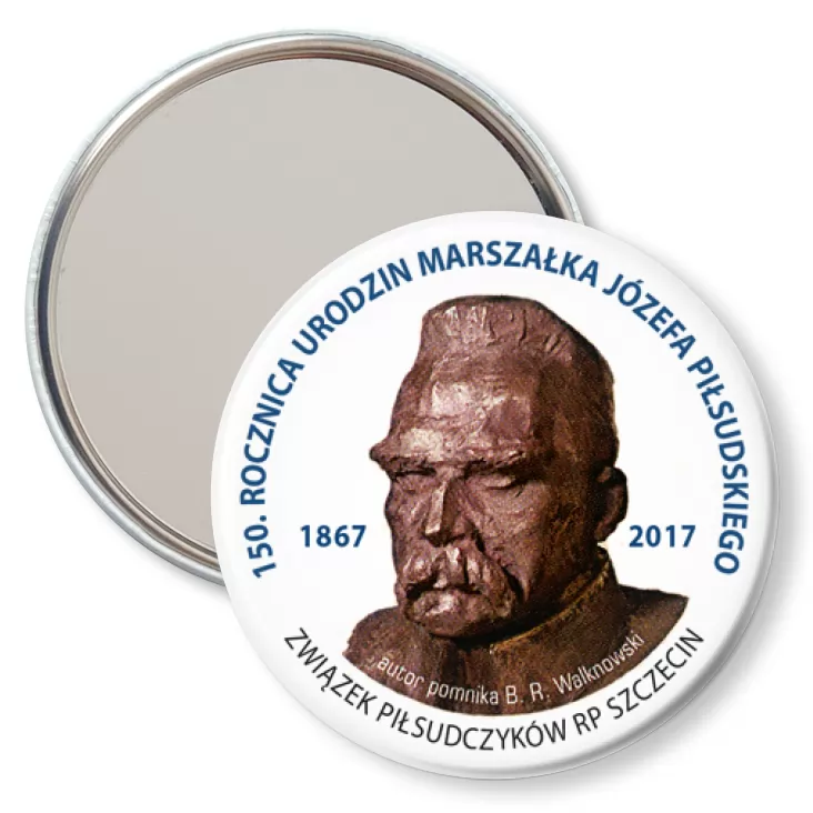 przypinka lusterko 150. rocznica urodzin Marszałka Józefa Piłsudskiego