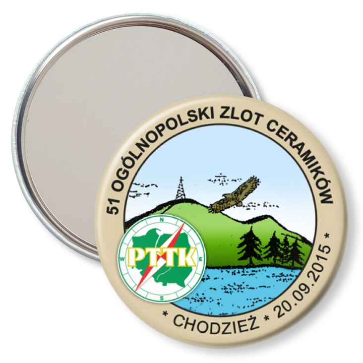 przypinka lusterko 51 Ogólnopolski Zlot Ceramików