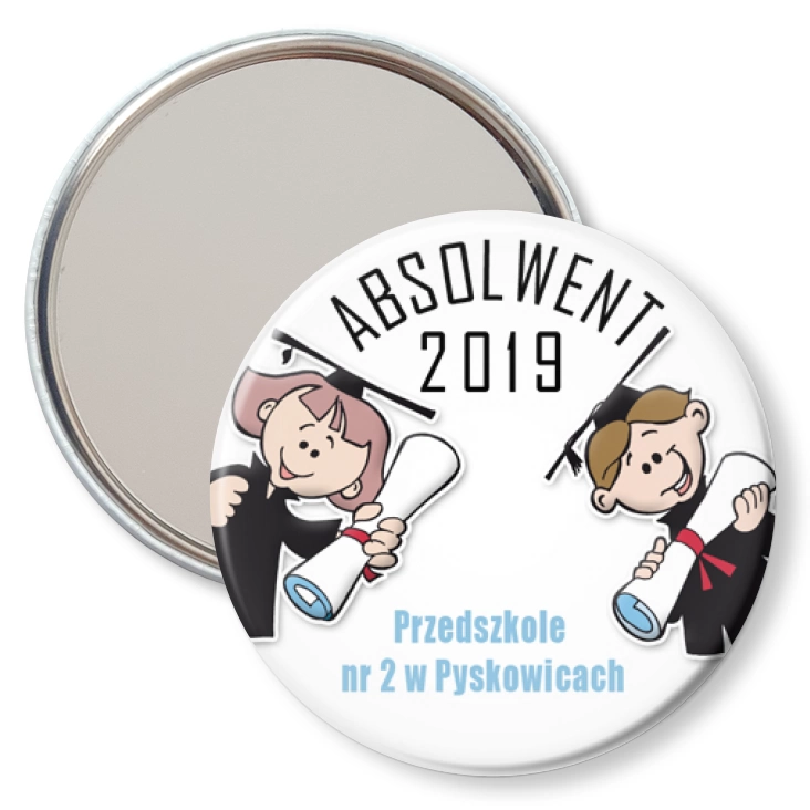 przypinka lusterko Absolwent 2019