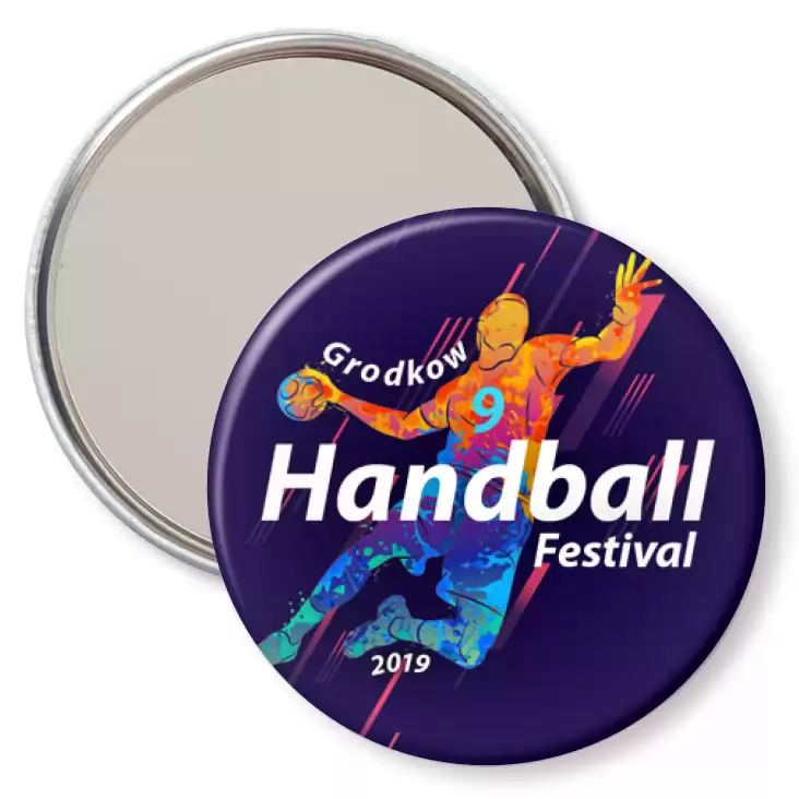 przypinka lusterko 9 Grodkow Handball Festival 2019