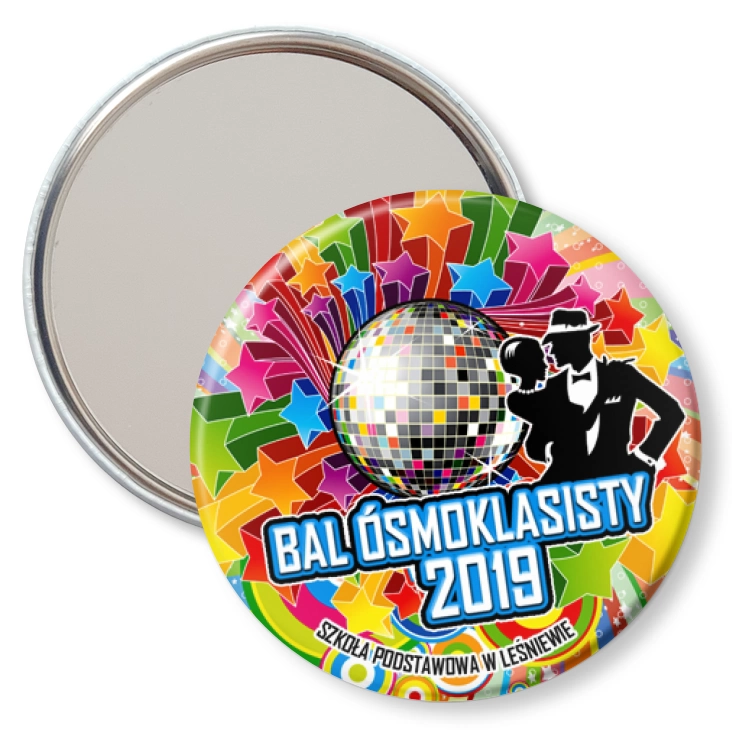 przypinka lusterko Bal Ósmoklasisty 2019