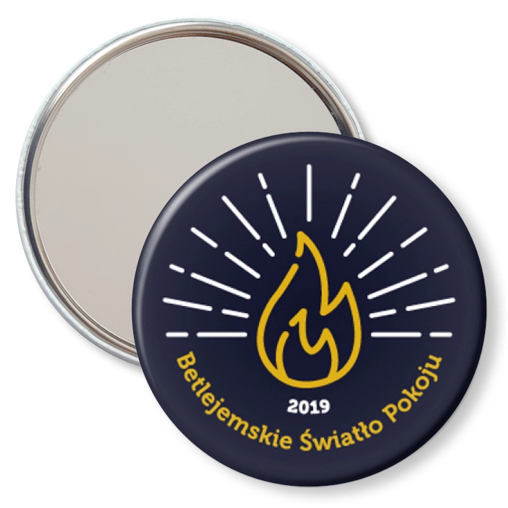 przypinka lusterko Betlejemskie Światło Pokoju 2019