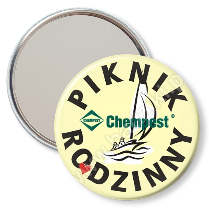 przypinka lusterko Chempest - Piknik Rodzinny