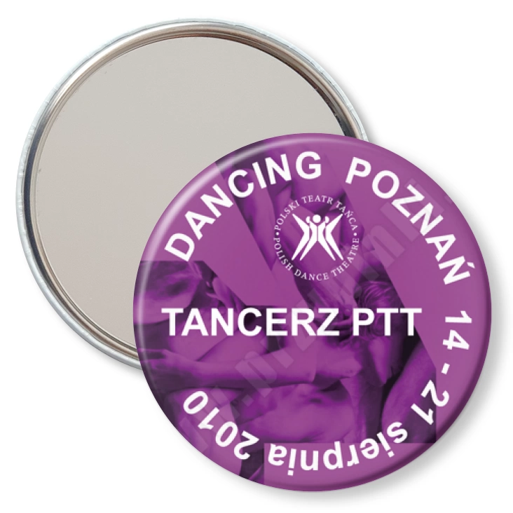 przypinka lusterko Dancing Poznań 2010 - tancerz PTT