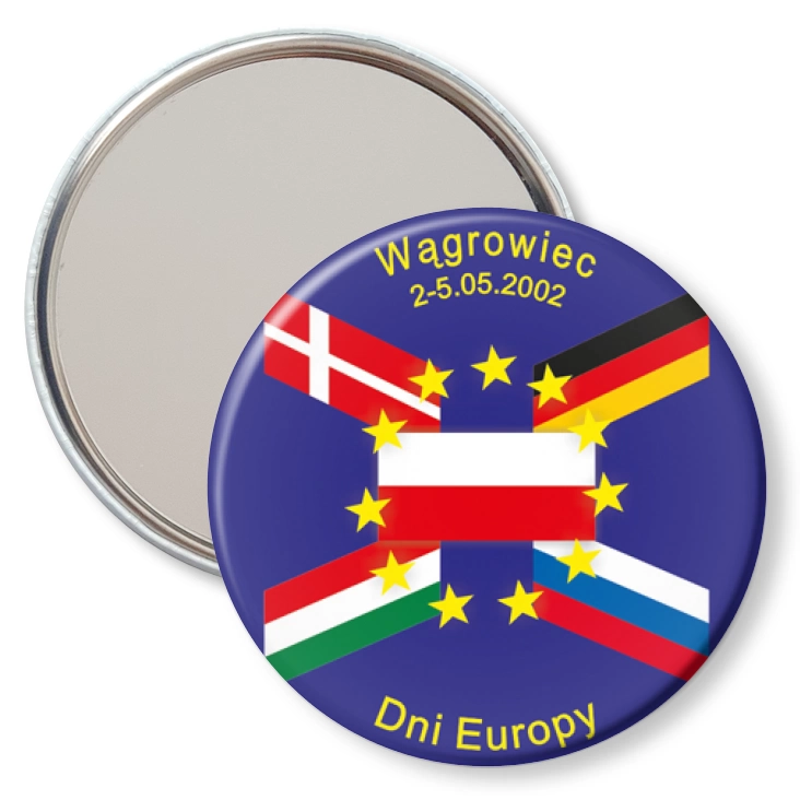 przypinka lusterko Dni Europy - Wągrowiec 2002
