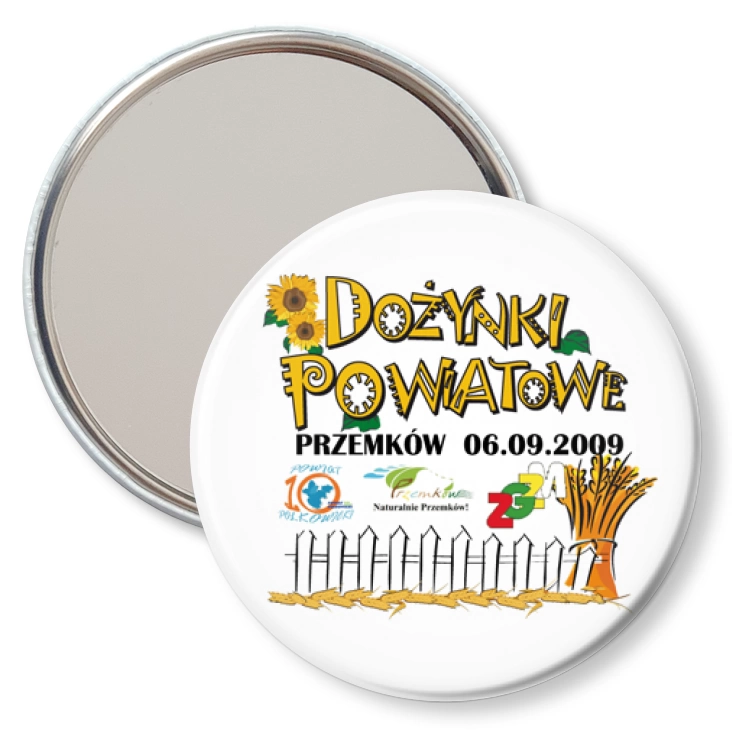 przypinka lusterko Dożynki Powiatowe - Przemków 2009