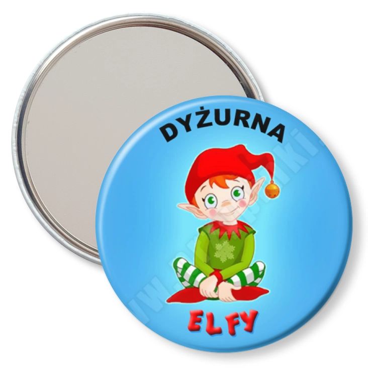 przypinka lusterko Elfy - dyżurny przedszkola