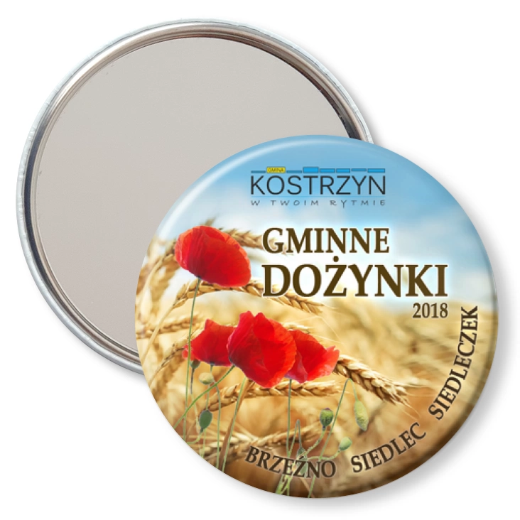 przypinka lusterko Gminne Dożynki 2018