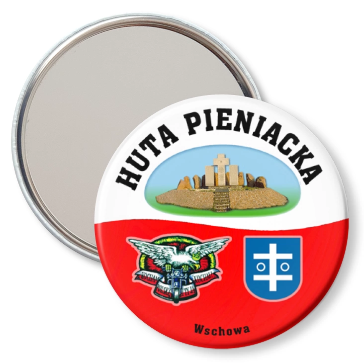 przypinka lusterko Huta Pieniacka