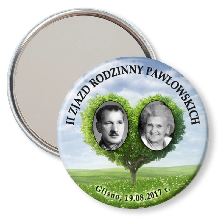 przypinka lusterko II Zjazd Rodziny Pawłowskich