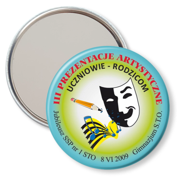przypinka lusterko III Prezentacje Artystyczne Uczniowie-Rodzicom