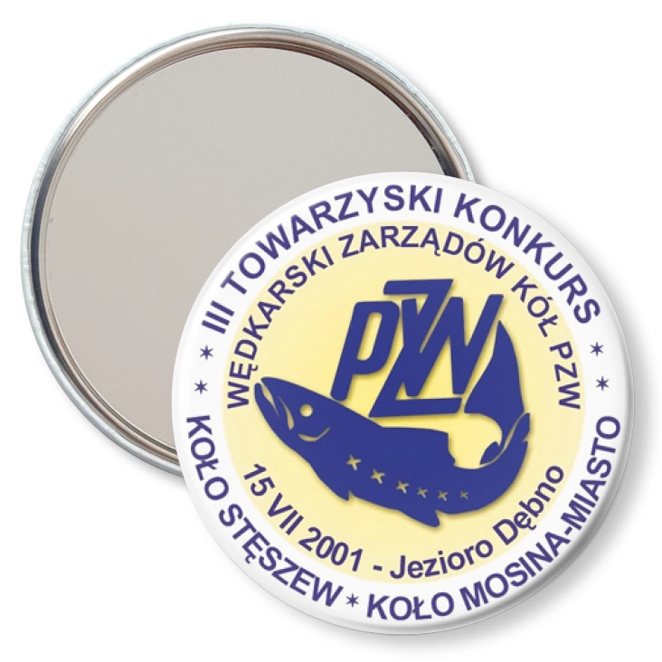 przypinka lusterko III Towarzyski Konkurs Wędkarski Zarządów Kół PZW