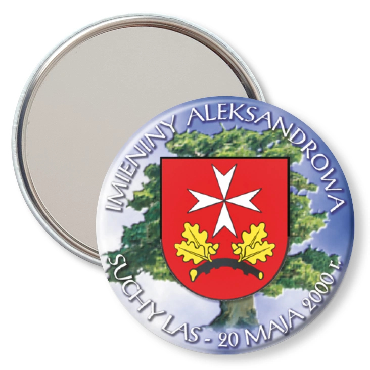 przypinka lusterko Imieniny Aleksandrowa 2000