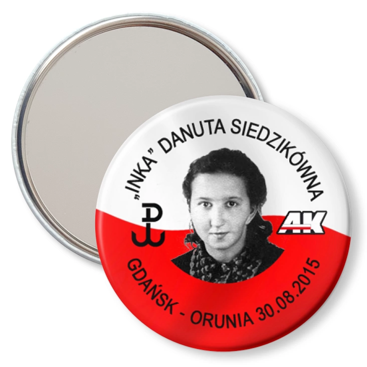 przypinka lusterko INKA