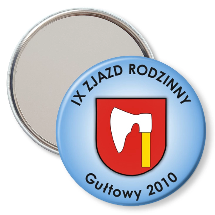 przypinka lusterko IX Zjazd Rodzinny - Gułtowy 2010