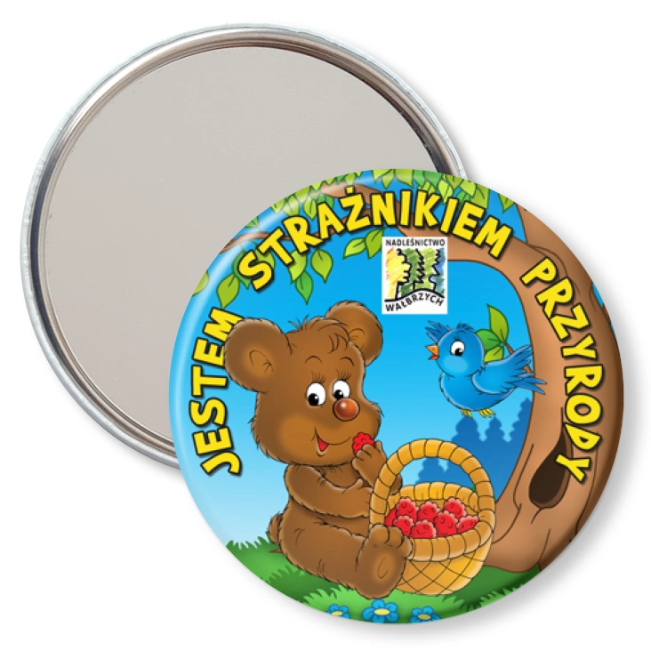 przypinka lusterko Jestem Strażnikiem Przyrody