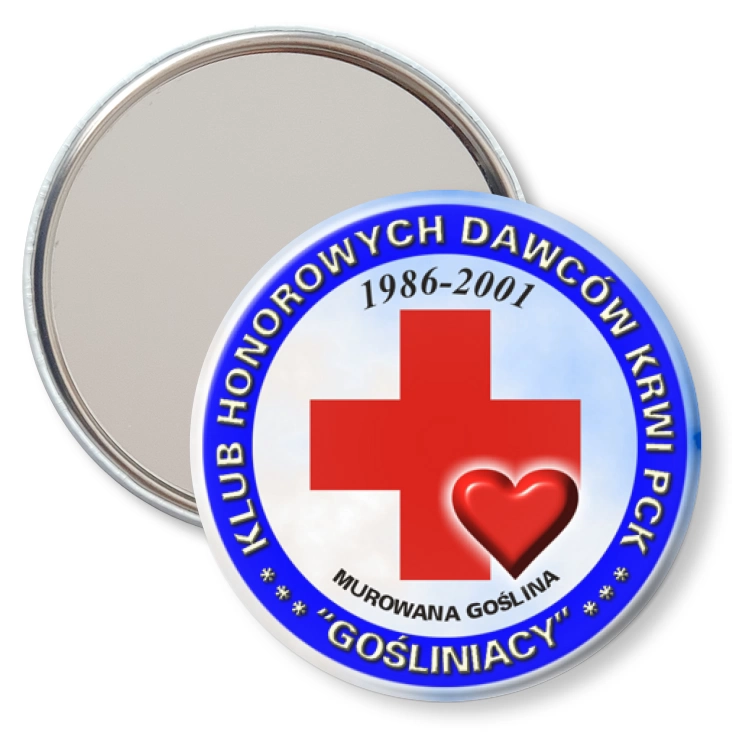 przypinka lusterko Klub Honorowych Dawców Krwi