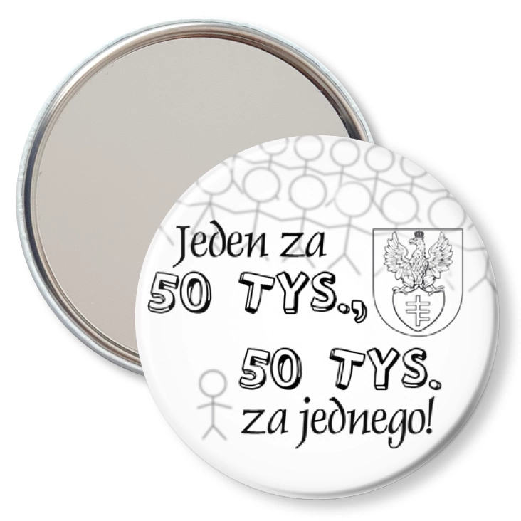 przypinka lusterko Legionowo 50 tys. D
