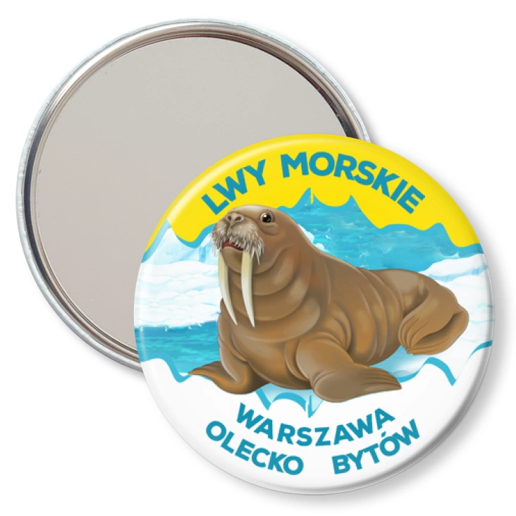 przypinka lusterko Lwy Morskie