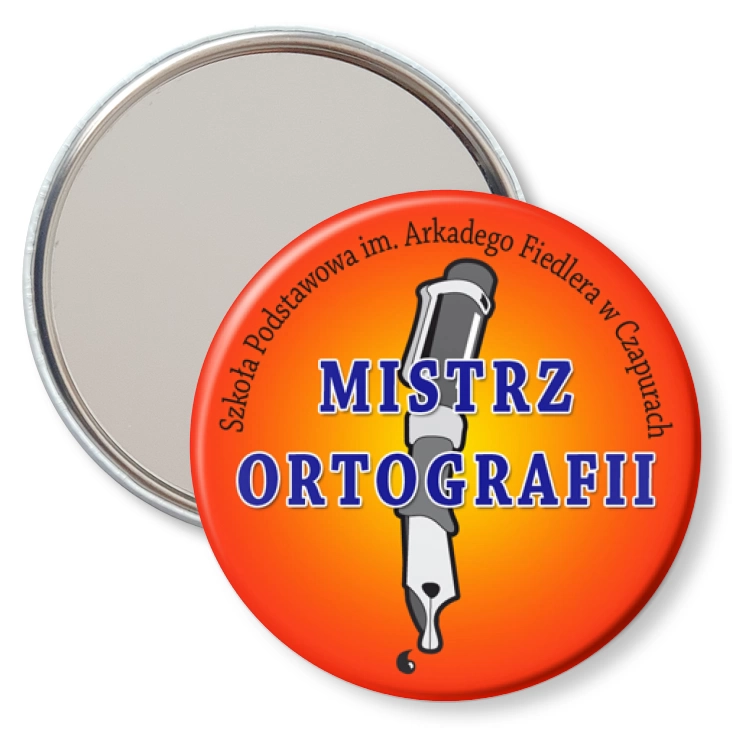 przypinka lusterko Mistrz ortografii