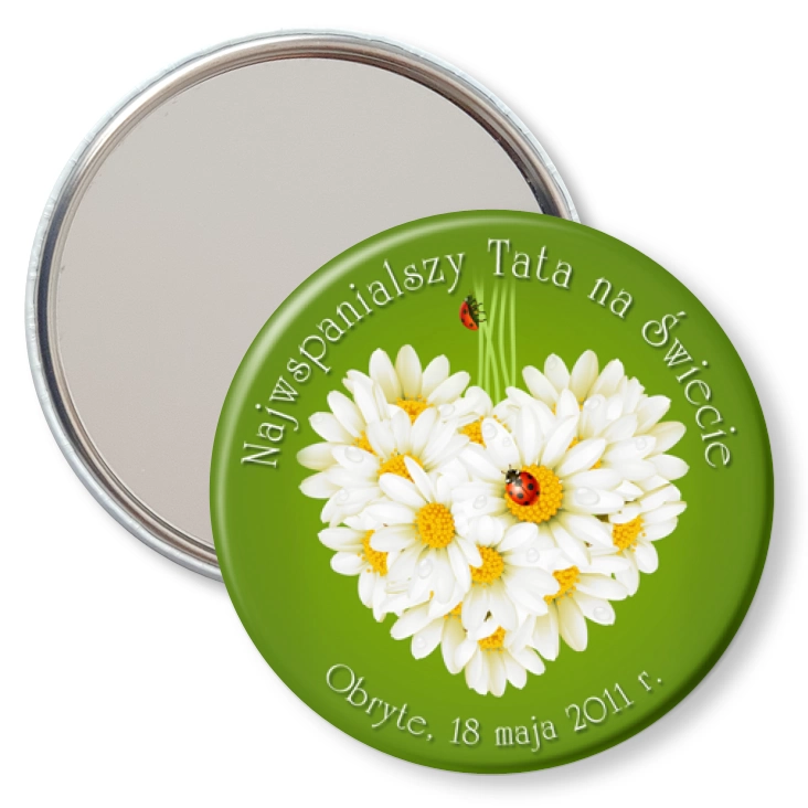 przypinka lusterko Najwspanialszy Tata na Świecie