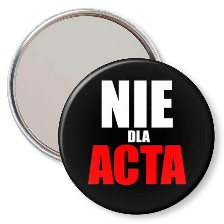 przypinka lusterko Nie dla ACTA