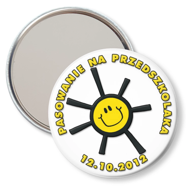 przypinka lusterko Pasowanie na przedszkolaka