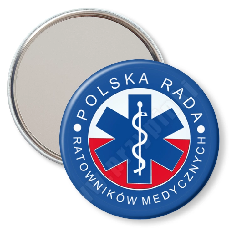 przypinka lusterko Polska Rada Ratowników Medycznych