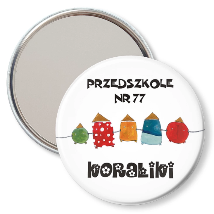 przypinka lusterko Przedszkole nr 77