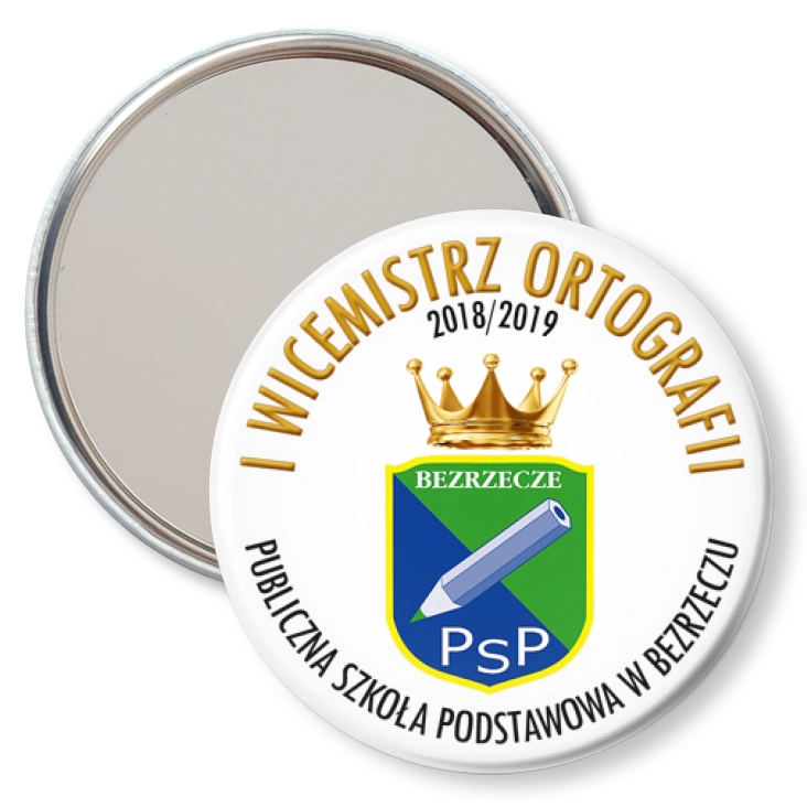 przypinka lusterko PSP w Bezrzeczu