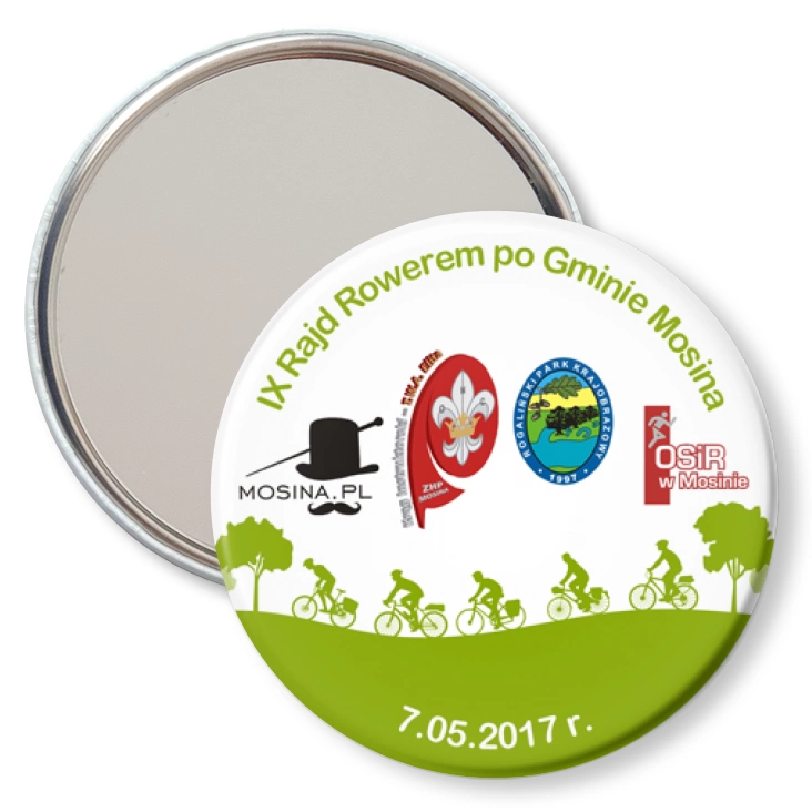 przypinka lusterko Rajd Rowerowy Mosina