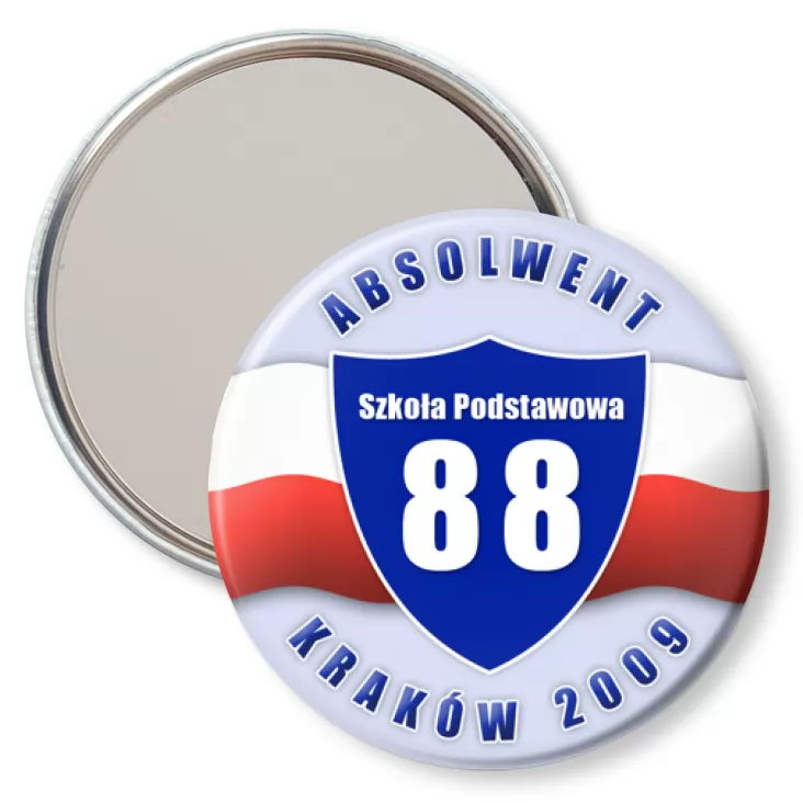przypinka lusterko SP 88 Kraków Absolwent