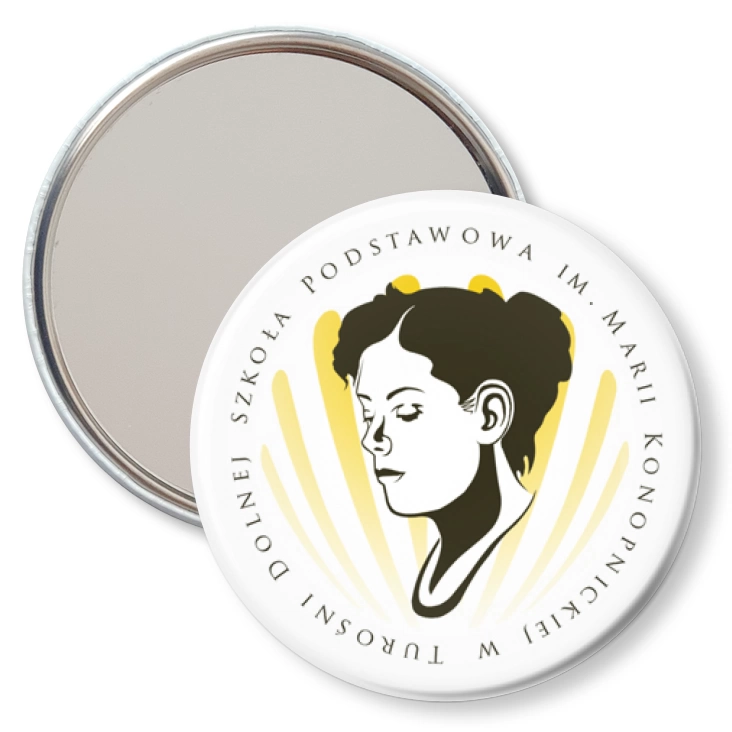 przypinka lusterko SP w Turośni Dolnej
