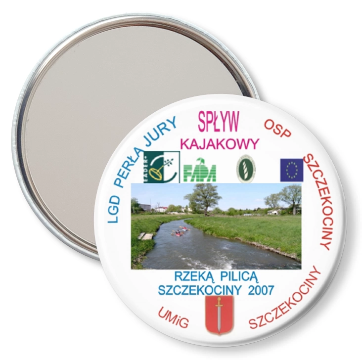 przypinka lusterko Spływ Kajakowy Pilicą - Szczekociny 2007