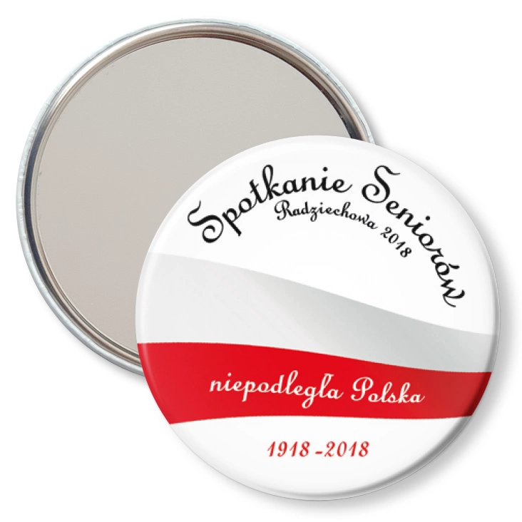 przypinka lusterko Spotkanie seniorów