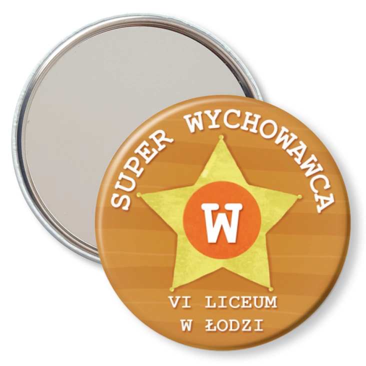 przypinka lusterko Super Wychowawca