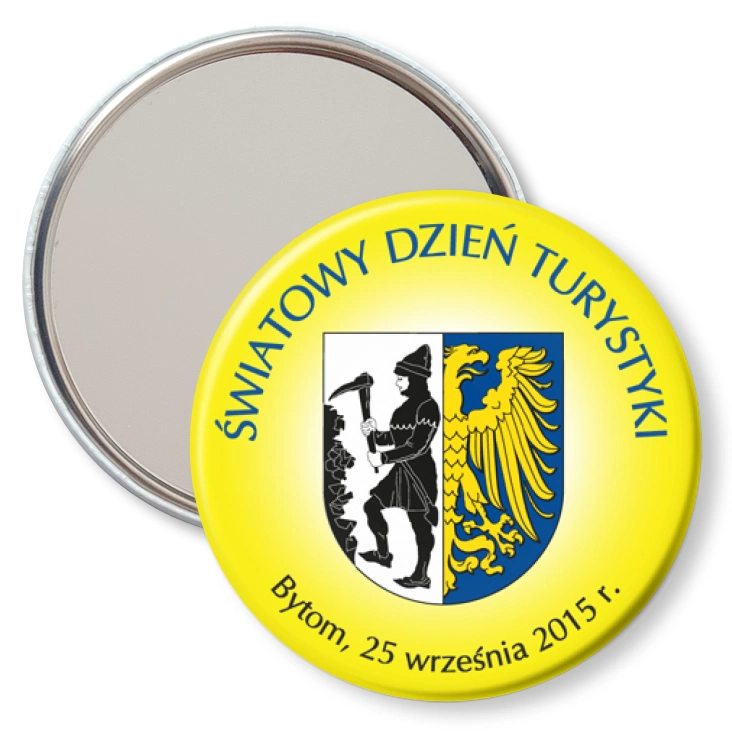 przypinka lusterko Światowy Dzień Turystyki