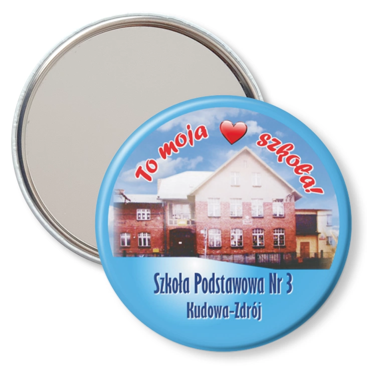 przypinka lusterko Szkoła Podstawowa - Kudowa Zdrój