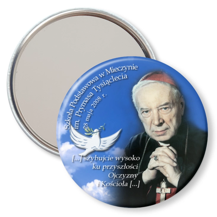 przypinka lusterko Szkoła Podstawowa w Mieczynie
