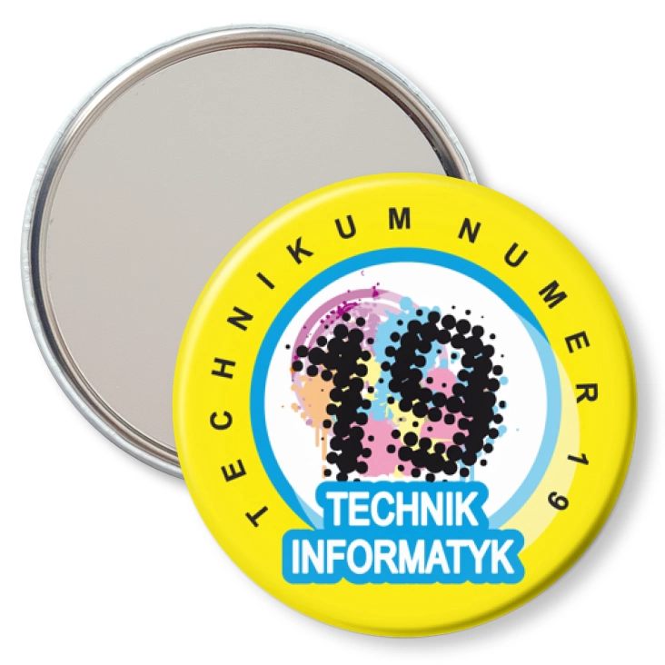 przypinka lusterko Technik informatyk