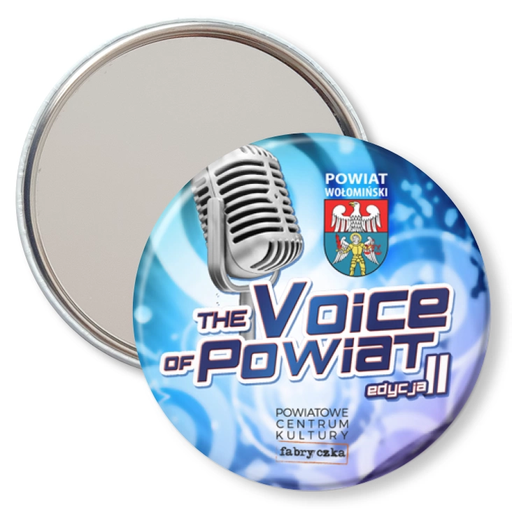 przypinka lusterko The Voice of Powiat