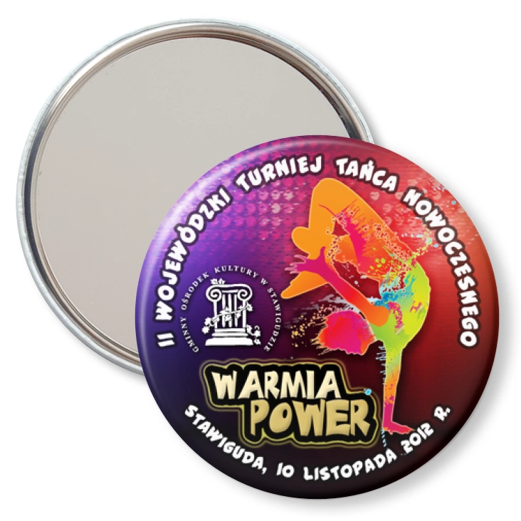 przypinka lusterko Warmia Power 2012