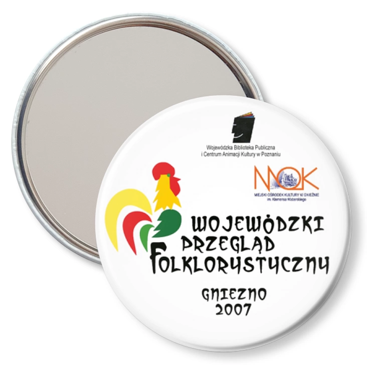 przypinka lusterko Wojewódzki Przegląd Folklorystyczny - Gniezno 2007