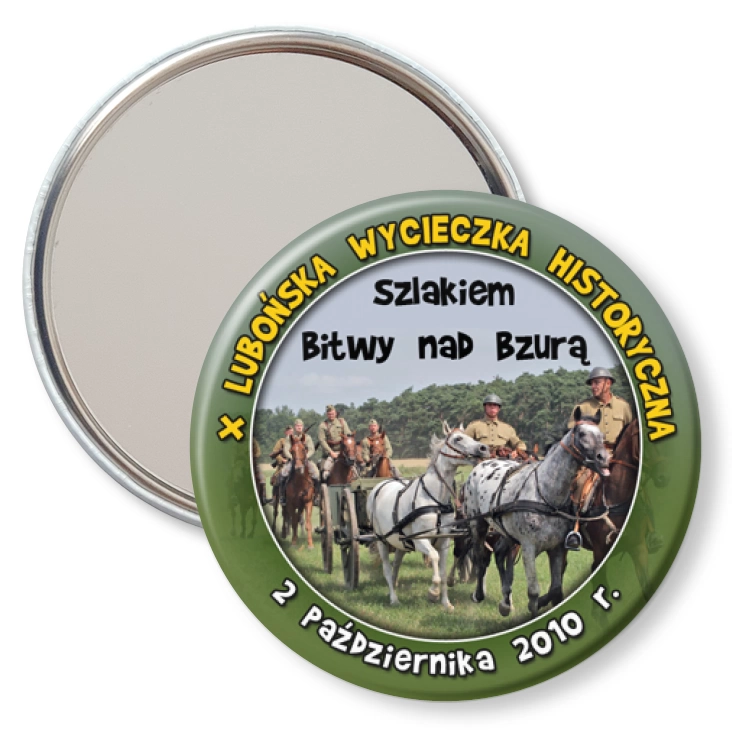 przypinka lusterko X Lubońska Wycieczka Historyczna