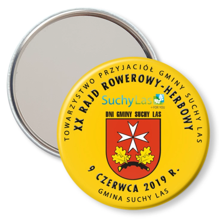 przypinka lusterko XX Rajd Rowerowy - Herbowy
