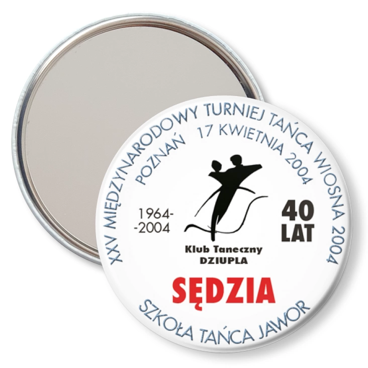 przypinka lusterko XXV Międzynarodowy Turniej Tańca - SĘDZIA
