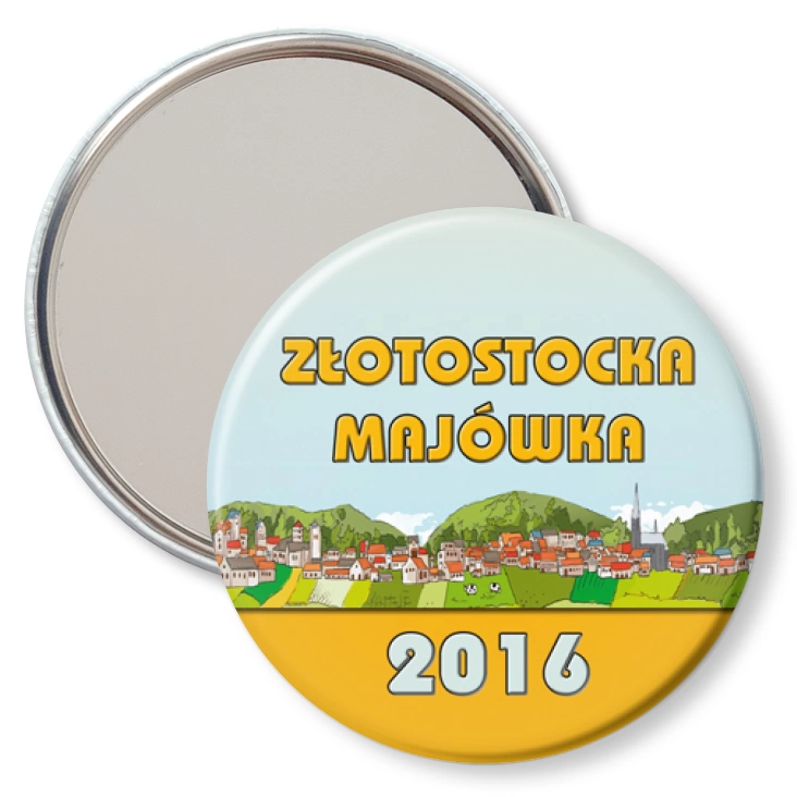 przypinka lusterko Złotostocka Majówka 2016