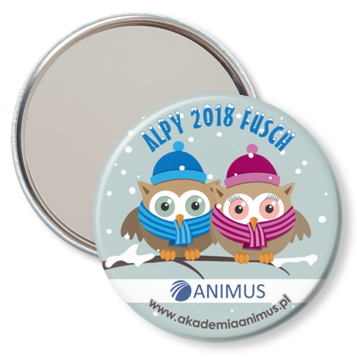 przypinka lusterko Alpy 2018